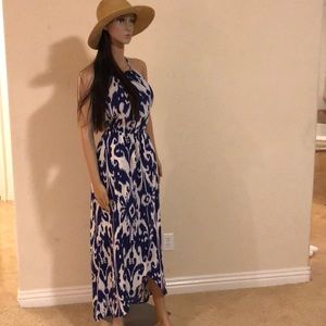 Blue and white sundress